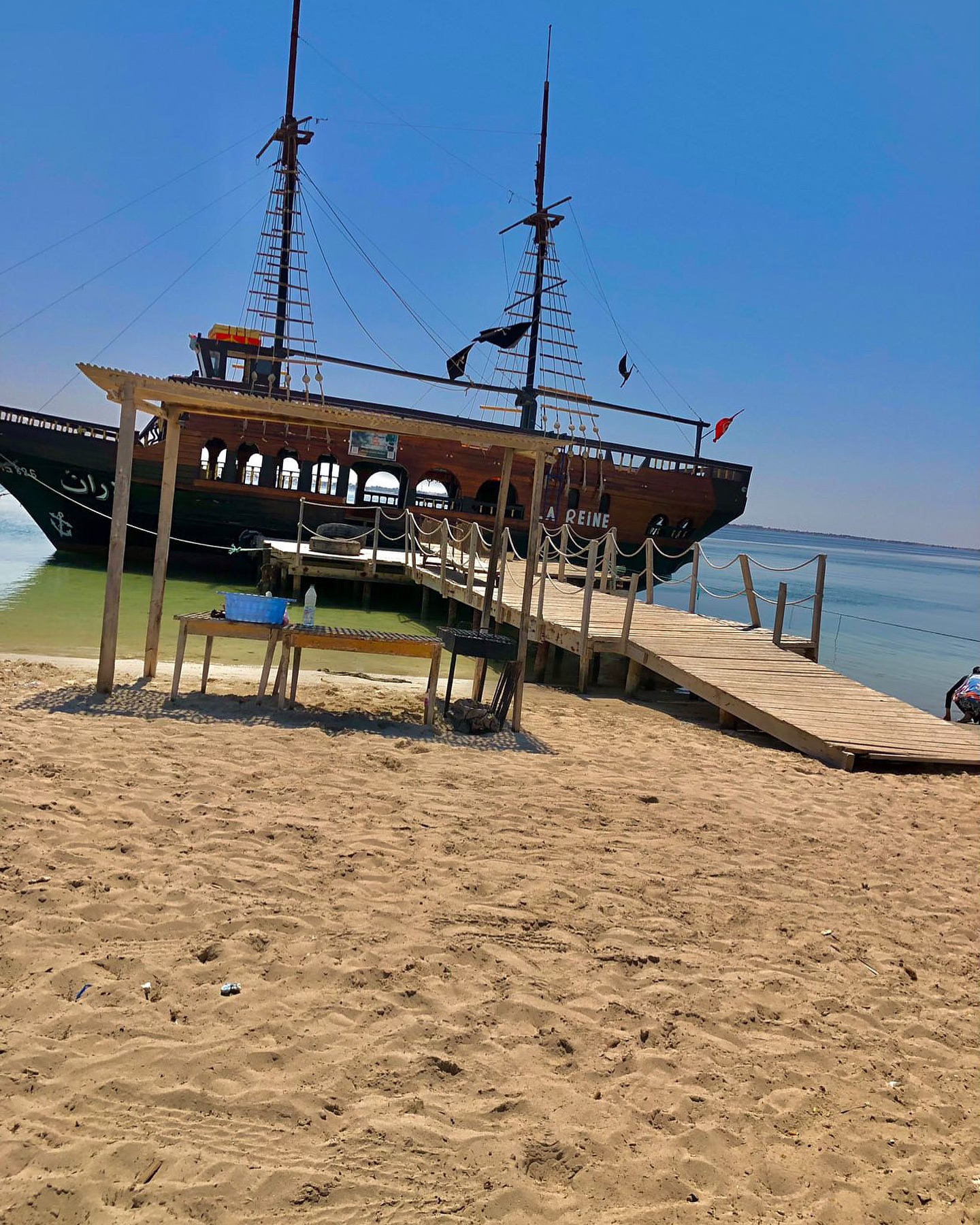 BATEAU PIRATE ÎLE FLAMANTS ROSE